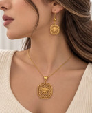 نیمست Fashion Jewelry کد 3599 | طلایی شیک و خاص