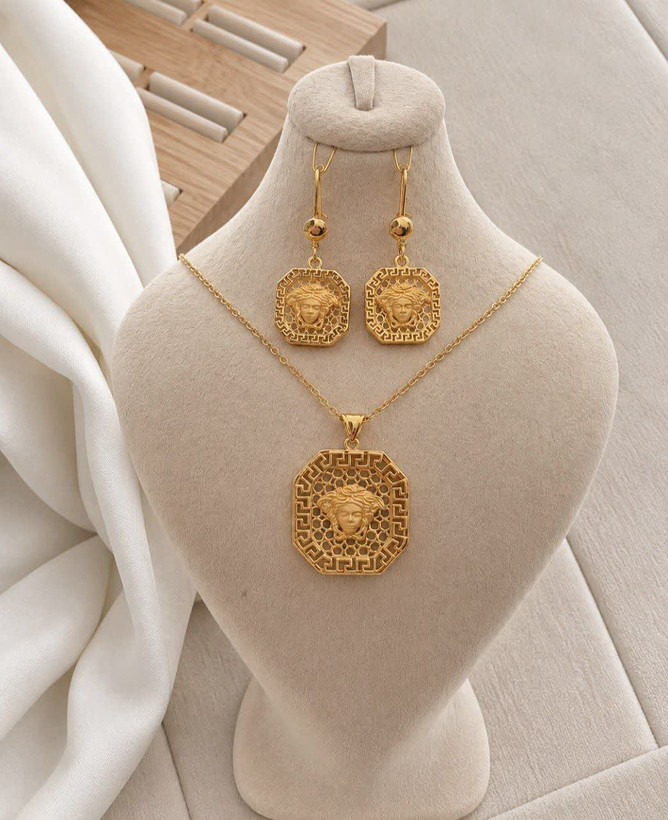 نیمست Fashion Jewelry کد 3599 | طلایی شیک و خاص