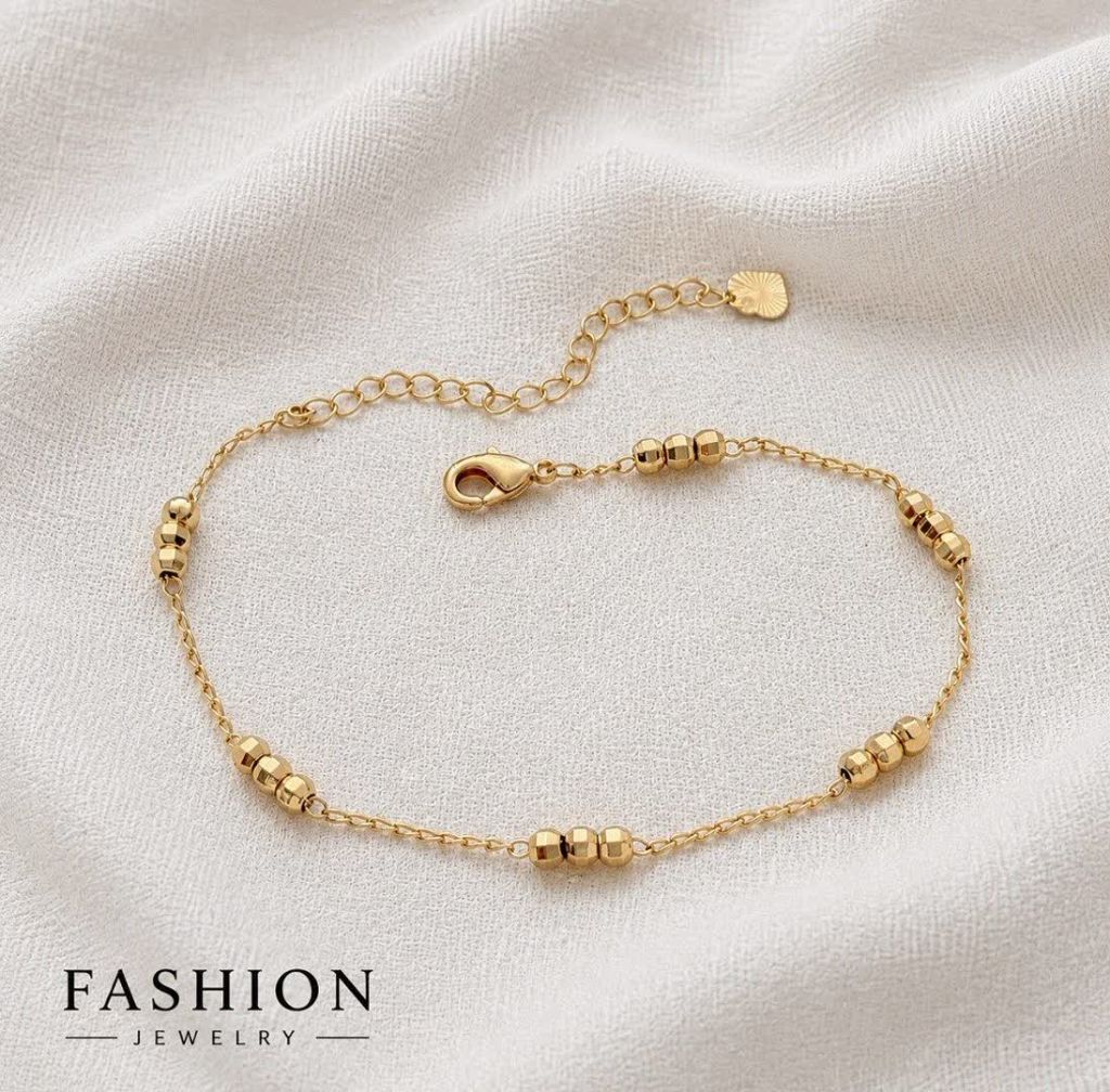 پابند طلایی Fashion Jewelry کد 3647 رنگ ثابت و ضدحساسیت