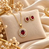 نیمست طلایی پاییزی Fashion Jewelry کد 3215